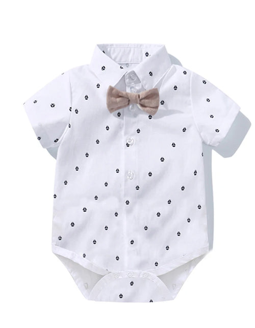 Load image into Gallery viewer, Hot Baby Boy Clothing Suit Newborn Handsome Romper Bow Set Birthday Festival Gift Jumpsuit Hat Toddler Boys Wedding Outfit Dress
