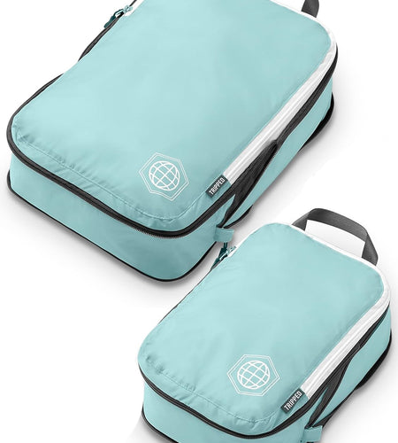 Compression Packing Cubes Set for Travel - Lightweight, Durable Clothes Organizer for Carry-On Luggage and Suitcases by