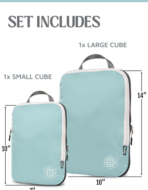 Load image into Gallery viewer, Compression Packing Cubes Set for Travel - Lightweight, Durable Clothes Organizer for Carry-On Luggage and Suitcases by
