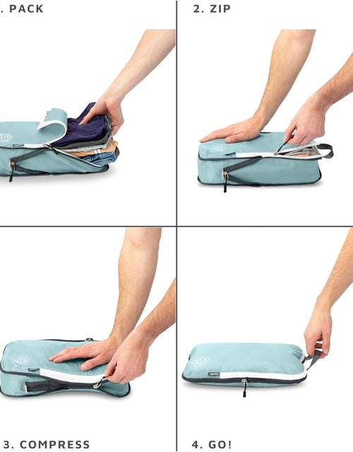 Load image into Gallery viewer, Compression Packing Cubes Set for Travel - Lightweight, Durable Clothes Organizer for Carry-On Luggage and Suitcases by
