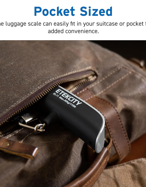 Load image into Gallery viewer, Luggage Scale, Digital Portable Handheld Suitcase Weight for Travel with Rubber Paint, Temperature Sensor, 110 Pounds, Battery Included
