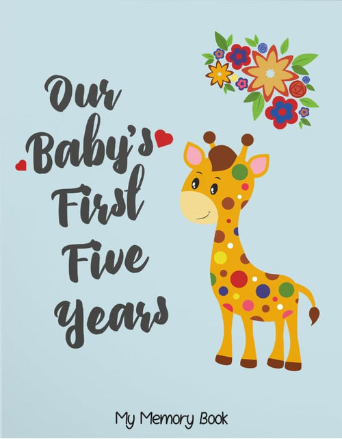 Load image into Gallery viewer, First 5 Years Baby Memory Book Journal Scrapbook 48 Pack Monthly Milestones Stickers &amp; Clean-Touch Baby Safe Ink Pad

